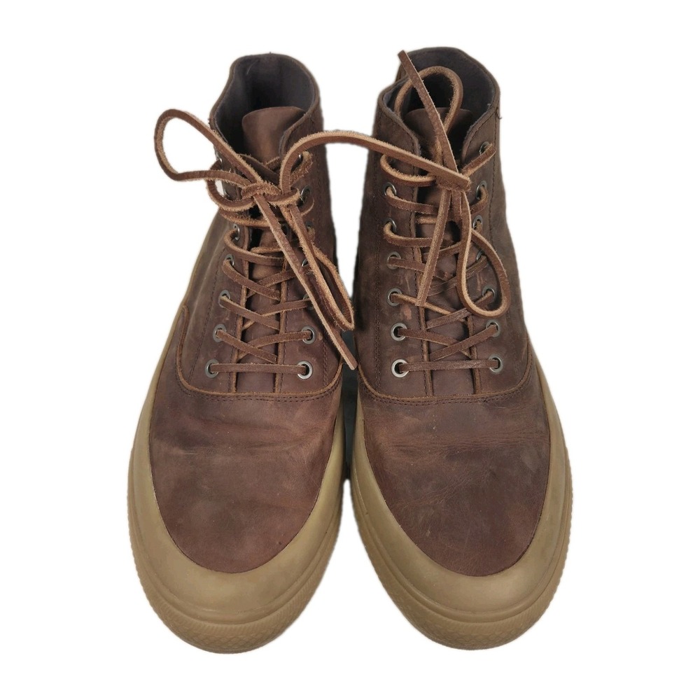 SeaVees Mammoth Elmwood Rugged Oiled Leather Boot Sneaker Mens 12 Brown